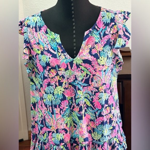 LILLY PULITZER TOP SHIRT BLOUSE EXCELLENT CONDITION - Picture 3 of 5